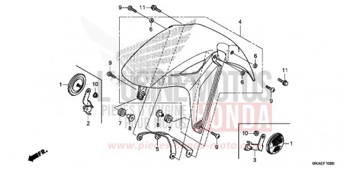 FRONT FENDER NC750DJ de 2018